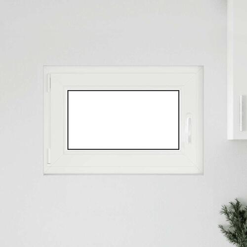 Kældervindue RISOR 50x75 cm Tilt&Drej DIN venstre hvid