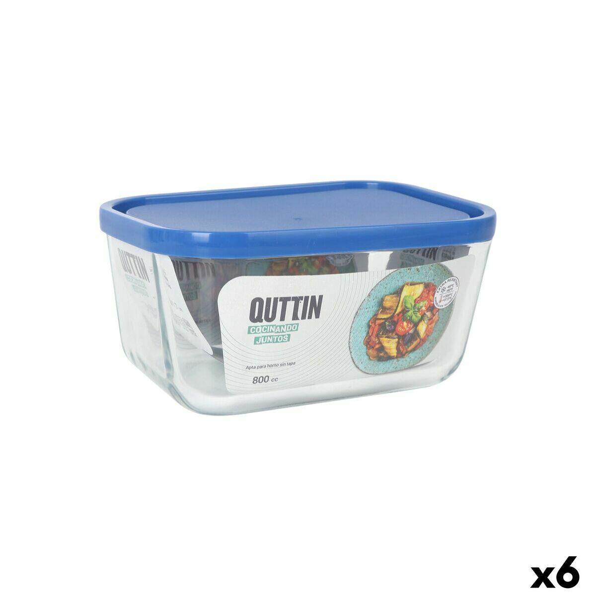 Inde Frigo madkasse, rektangulær 16,5 × 11,7 × 7,4 cm - 6 stk., blå