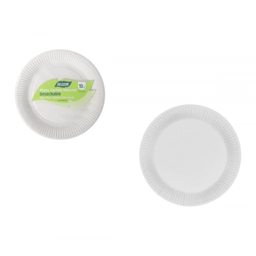 Inde engangstallerkener i pap 23 cm - 10 stk (24 pakker)