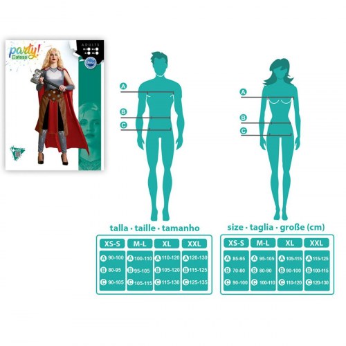 Kostume til voksne - Superheltinde XS/S