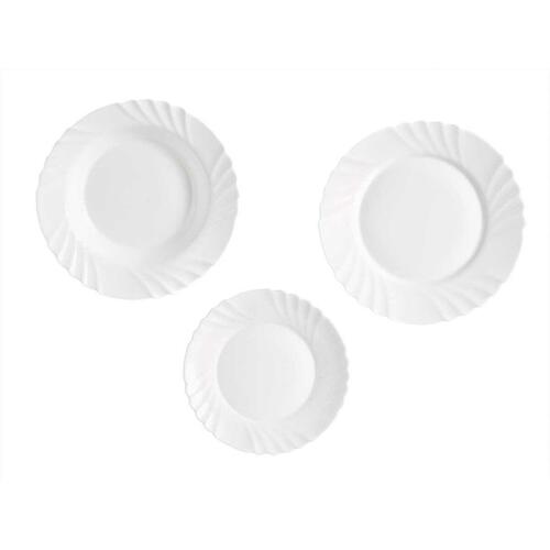 Spisestel Vivalto F-LBP100-80-90 Hvid Opalglas (2 enheder)