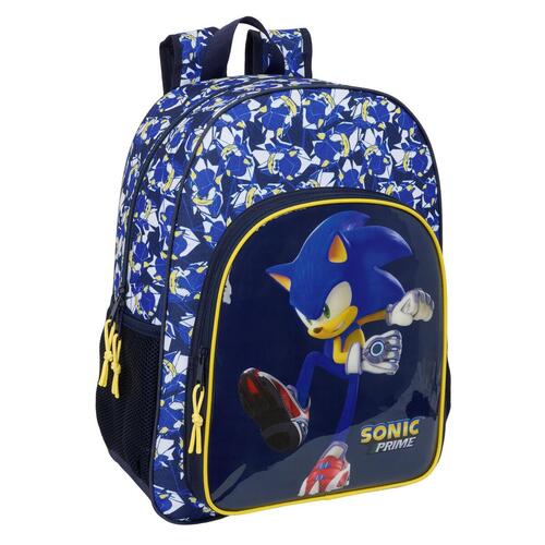 Skoletaske Sonic City Blå 33 x 42 x 14 cm