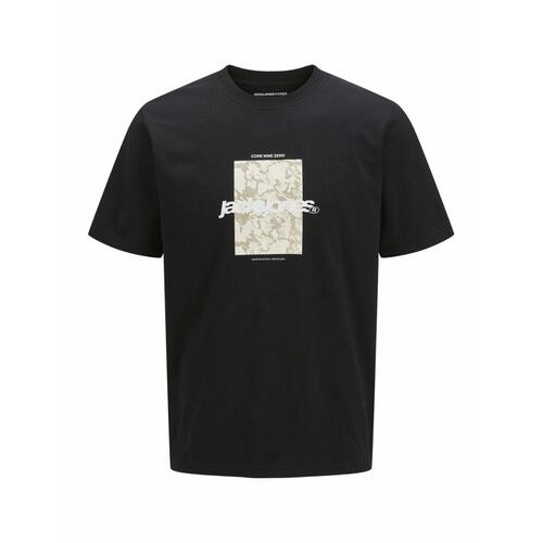 Kortærmet T-shirt til Mænd Jack & Jones JCOTARMAC CAMO FRONT TEE 12273239 Sort L
