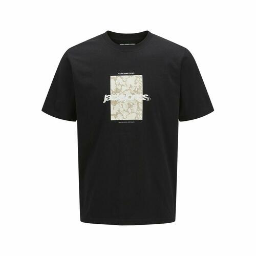 Kortærmet T-shirt til Mænd Jack & Jones JCOTARMAC CAMO FRONT TEE 12273239 Sort L