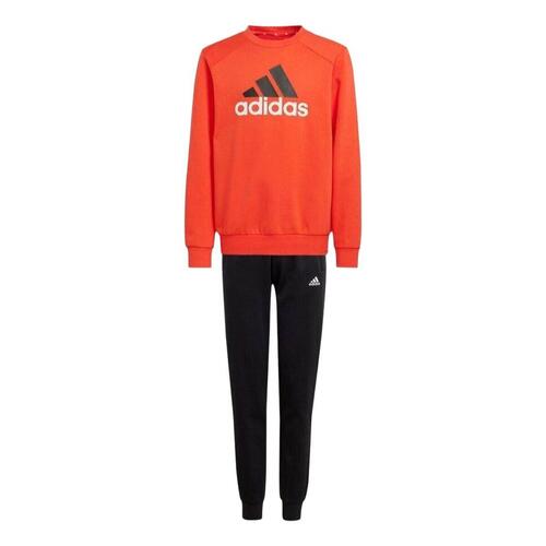 Træningsdragt til børn Adidas JUNIOR ESSENTIALS BIG LOGO FLEECE TRACKSUIT IX9517 Rød 8 år