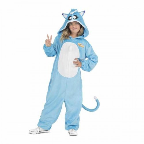 Akela kigurumi kostume til børn, kat, blå (7-9 år)