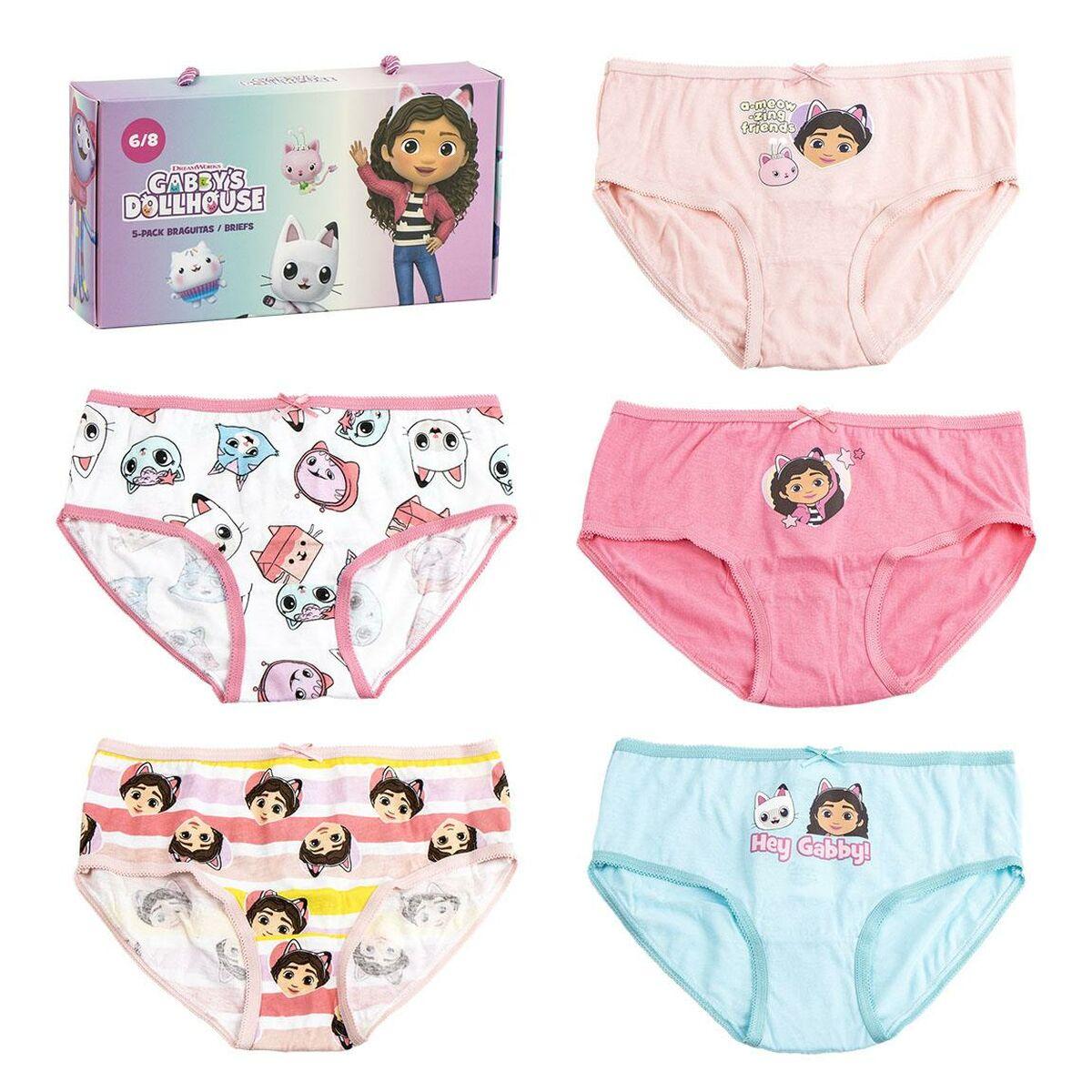 Gabby's Dollhouse trusser til piger - 5-pak, multifarvet (4-5 år)