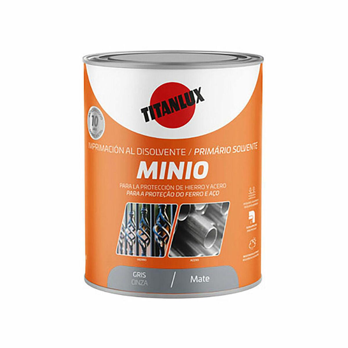 Titanlux grunderingsmaling grå mat 750 ml