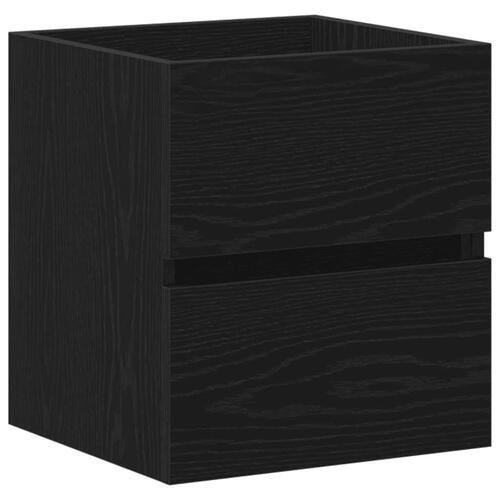 Underskab til håndvask 41x38,5x45 cm konstrueret træ sort-eg