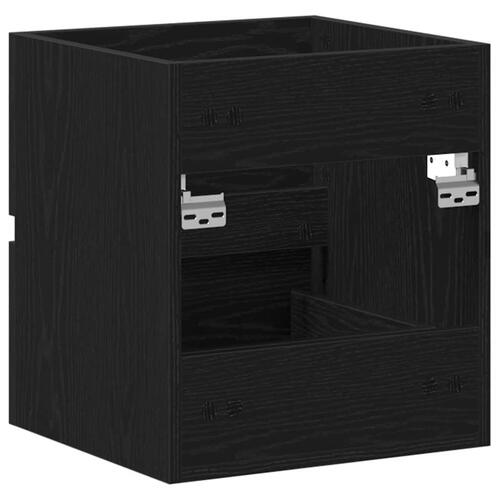 Underskab til håndvask 41x38,5x45 cm konstrueret træ sort-eg