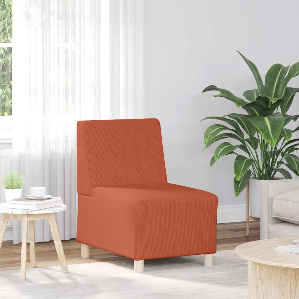 Sofastol uden armlÃ¦n 55 cm flÃ¸jlsstof blÃ¥