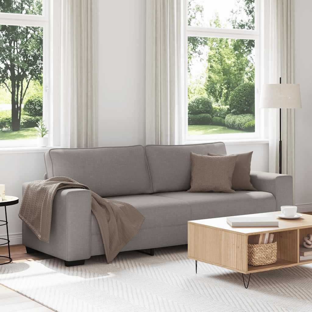 3 Personers Sofa 180 Cm Stof Gråbrun