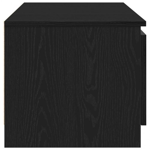 Tv-bord 140x40x36 cm konstrueret træ sort egetræsfarve