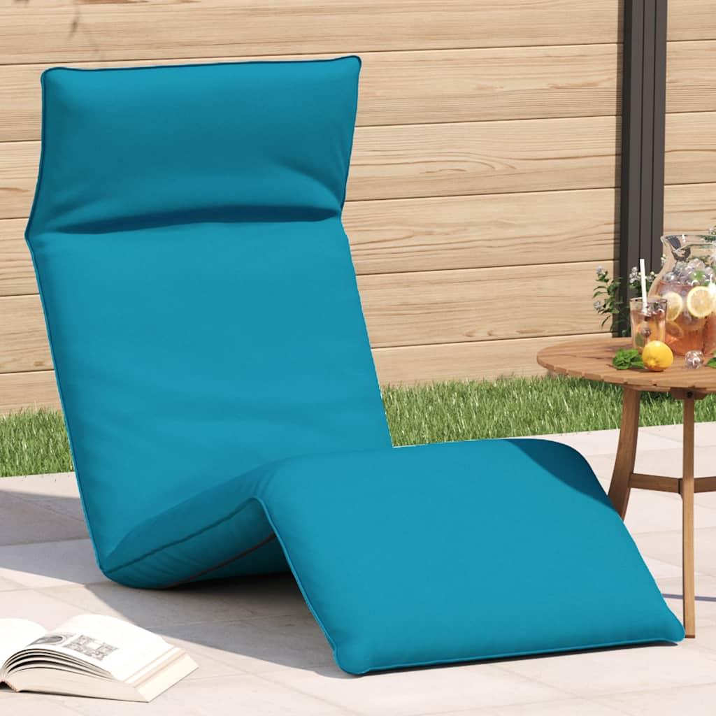 Foldbar liggestol 175x54x8,5 cm oxfordstof lyseblÃ¥