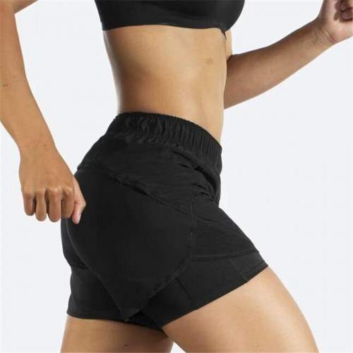 Brooks Chaser 5" 2‑in‑1 løbeshorts til kvinder - Sort (XS)