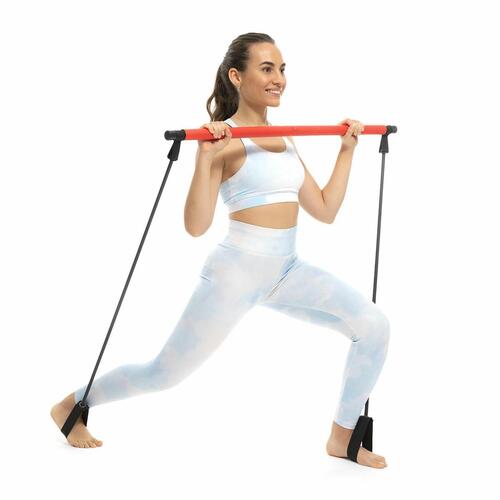 Fitness Bar med Resistance Bands og Motion Guide InnovaGoods (OUTLET A)