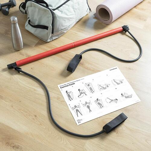 Fitness Bar med Resistance Bands og Motion Guide InnovaGoods (OUTLET A)