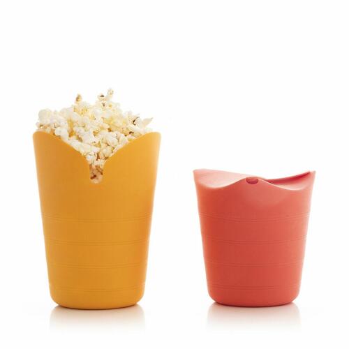 Sammenfoldelige silikone Popcorn Poppers InnovaGoods COLLAPSIBLE POPCORN BOWL Metal Silikone (OUTLET A)