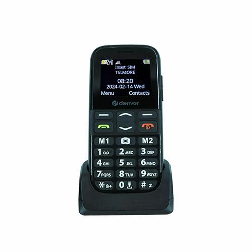Mobiltelefon Denver Electronics BAS-18600L 1,77" Sort (OUTLET A)