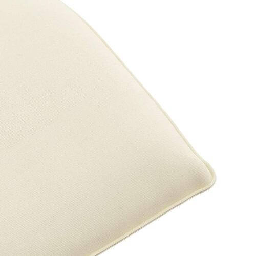 Foldbar liggestol 175x54x8,5 cm oxfordstof cremefarvet