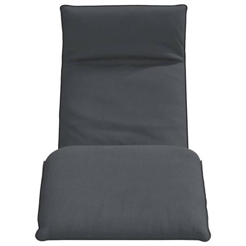 Foldbar liggestol 175x54x8,5 cm oxfordstof antracitgrå