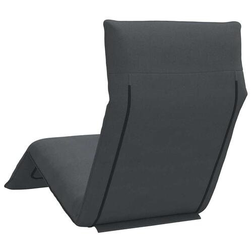 Foldbar liggestol 175x54x8,5 cm oxfordstof antracitgrå
