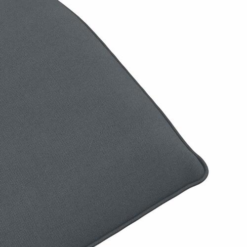 Foldbar liggestol 175x54x8,5 cm oxfordstof antracitgrå