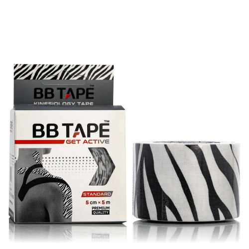 Kinesiologisk tape Get Active Zebra 5 cm x 5 mm