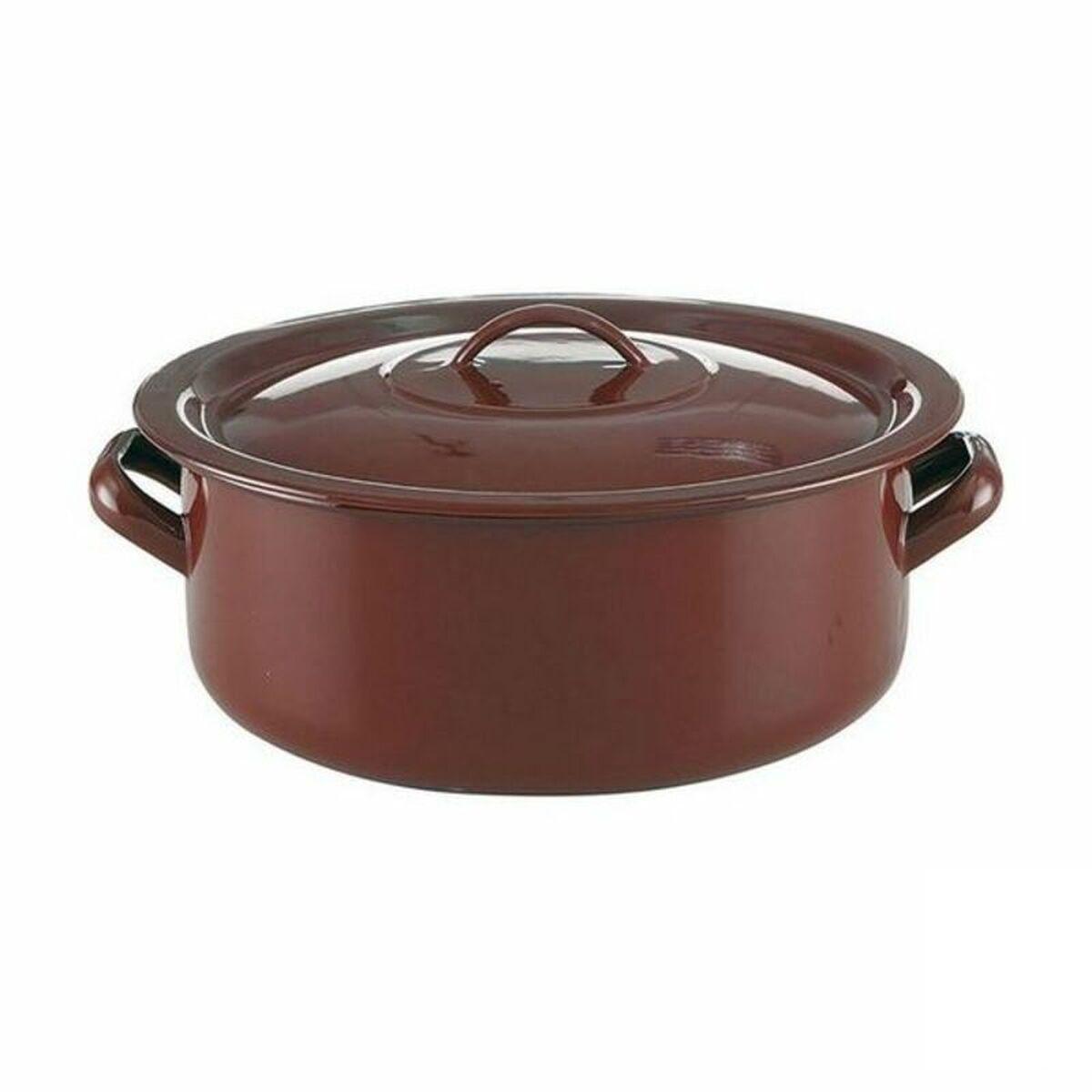 Gryde Med Låg Quid Classic Brun Glaseret Stål