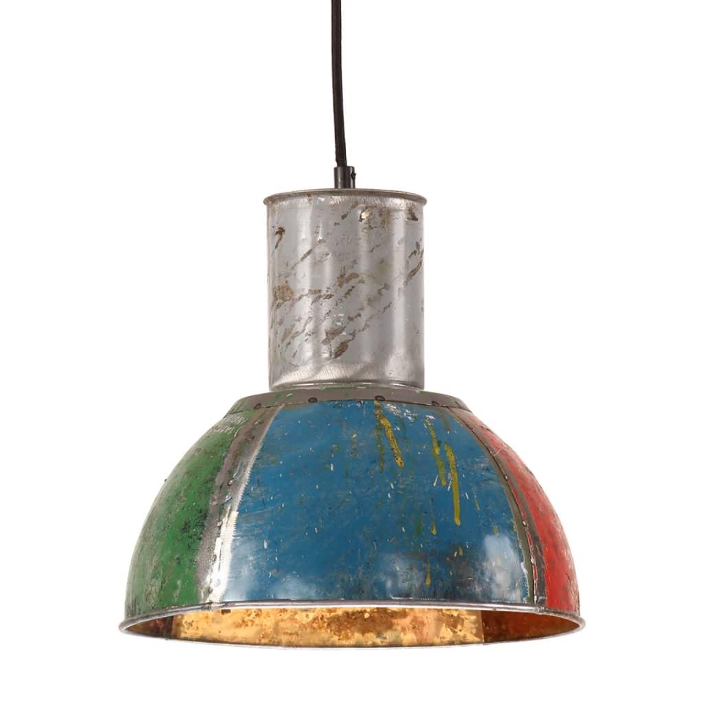 Industriel hængelampe rund 28,5 cm E27 25 W flerfarvet