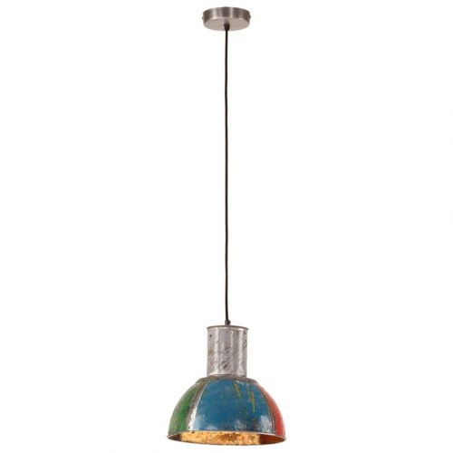 Industriel hængelampe rund 28,5 cm E27 25 W flerfarvet