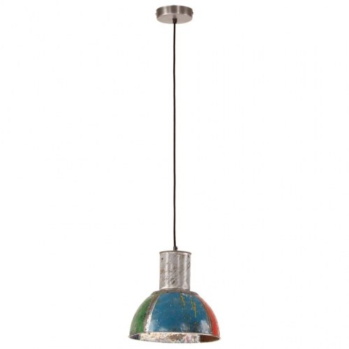 Industriel hængelampe rund 28,5 cm E27 25 W flerfarvet