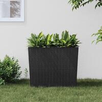 Plantekrukke 12/44 l udtagelig indsats PP rattanlook antracit