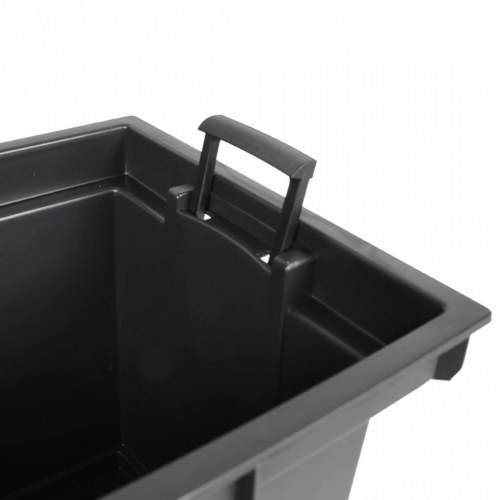 Plantekrukke i rattanlook med udtagelig indsats, 12/44 l - antracit