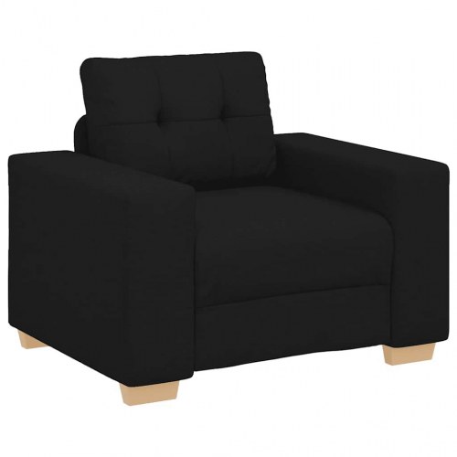 Sofastol 60 cm stof sort
