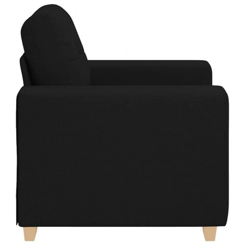 Sofastol 60 cm stof sort