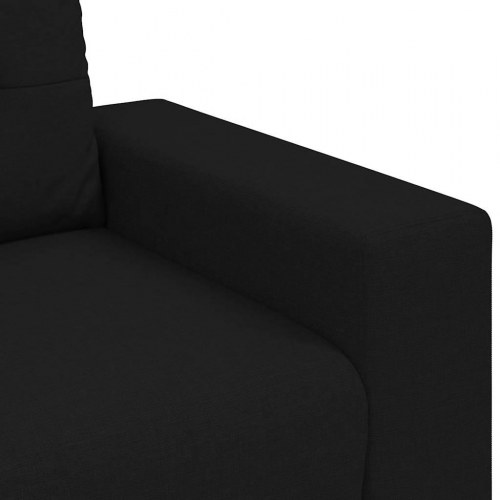 Sofastol 60 cm stof sort