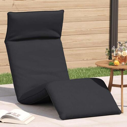 Foldbar liggestol 175x54x8,5 cm oxfordstof sort