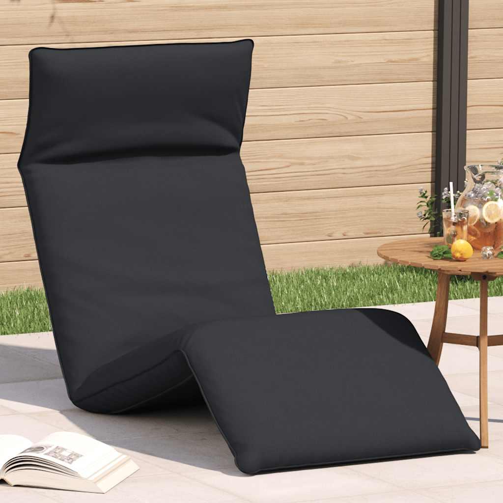 Foldbar liggestol 175x54x8,5 cm oxfordstof sort