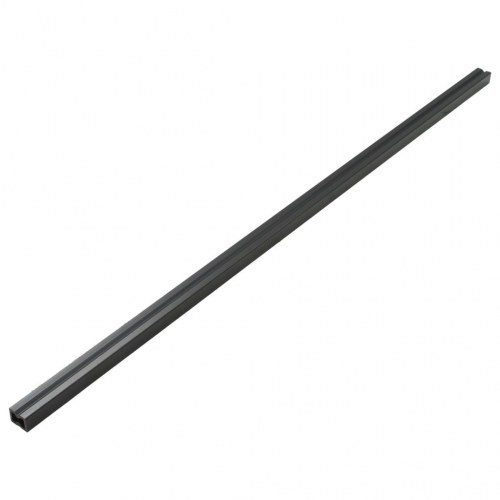 Massive terrassebrædder med tilbehør WPC 20 m² 2,2 m sort