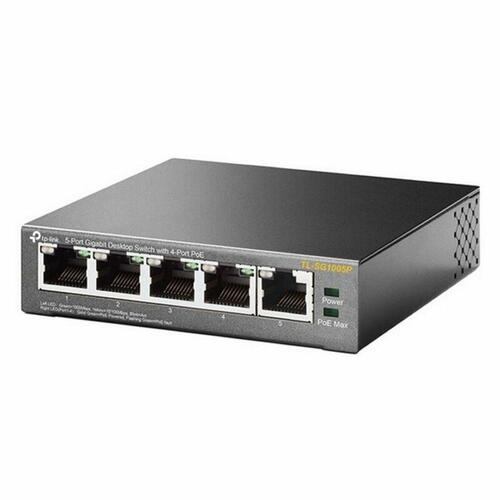 TP-Link TL-SG1005P desktop switch med 5 porte og PoE