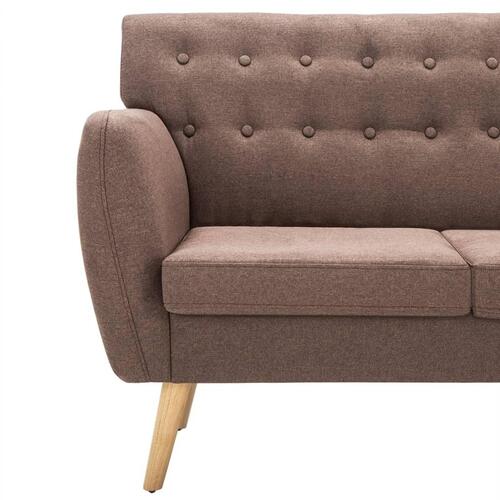3-personers sofa 172x70x82 cm stofbetræk brun
