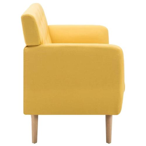 3-personers sofa 172x70x82 cm stofbetræk gul