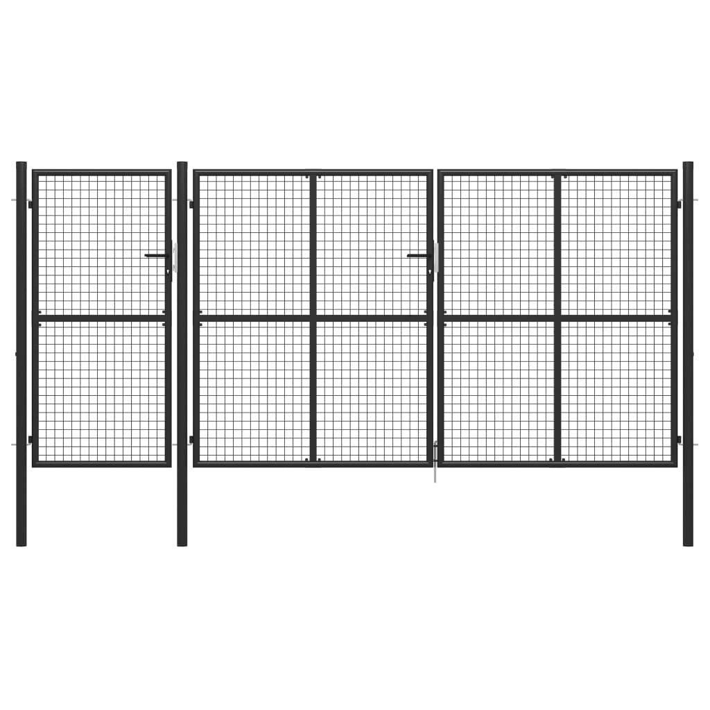 Havelåge 400 X 150 Cm Stål Antracitgrå