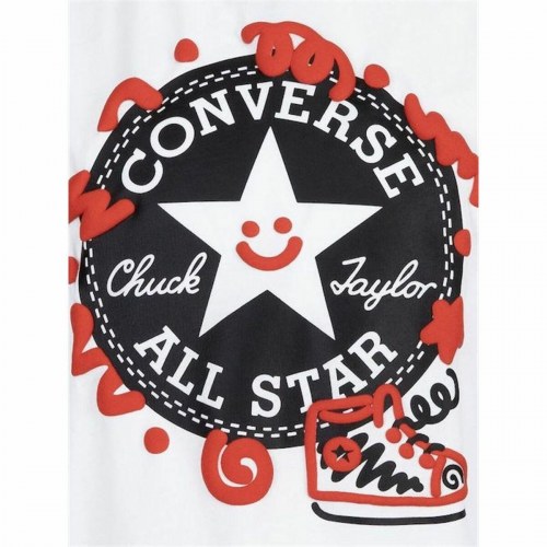 Converse Squiggle sportssæt til drenge, hvid/rød, 2 dele (6-7 år)