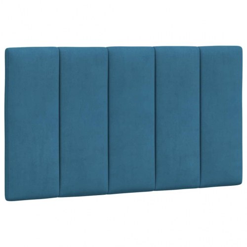 Sengeramme Hanko med LED uden madras 80 x 200 cm - blå velour