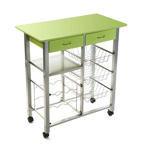 Rullebord Versa Grøn PVC 40 x 82 x 76 cm
