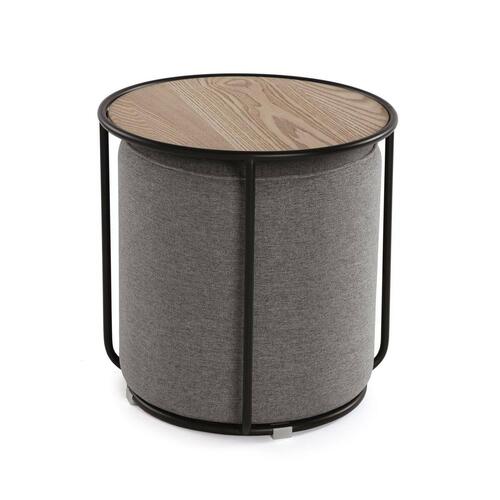 Sofabord Versa Grå 44 x 44 x 44 cm Puf 2 Dele