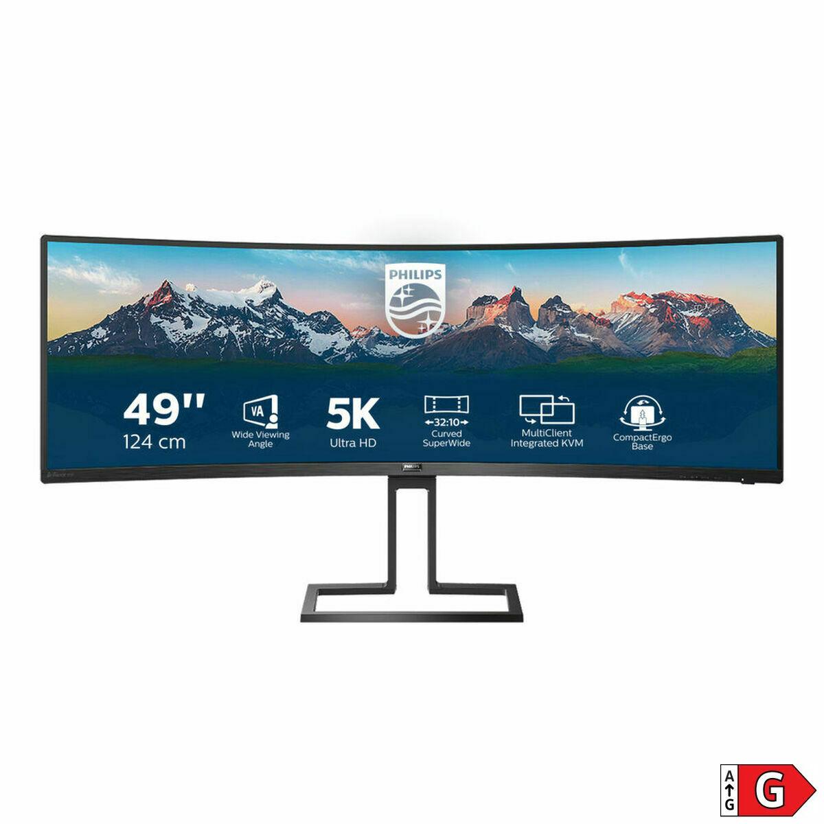 Skærm Philips 498P9/00 49" LCD 49" LED VA LCD Flicker free 50-60 Hz