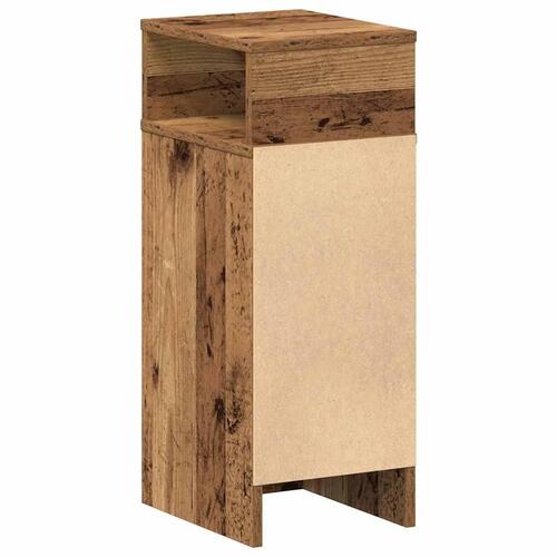 Sengebord med skuffe 25x31x66 cm antikt træ